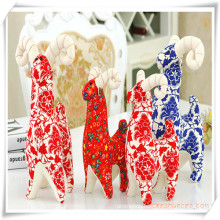 Manual Cotton Fabric Goat Antelope Toys for Promotion Gift